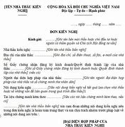 Đơn Kiến Nghị Đấu Thầu